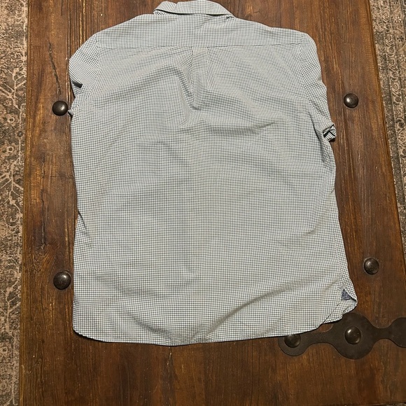 Van Heusen Blue Checkered Casual Shirt - Picture 2 of 3